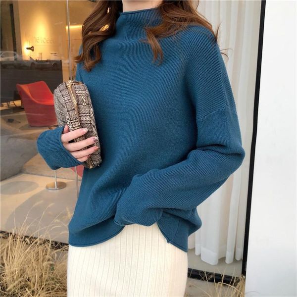women's sweaters 2021 autumn winter women turtleneck sweater oversized cotton warm pullovers long sleeve acrylic loose jumper, White;black
women's sweaters 2021 autumn winter women turtleneck sweater oversized cotton warm pullovers long sleeve acrylic loose jumper, White;black