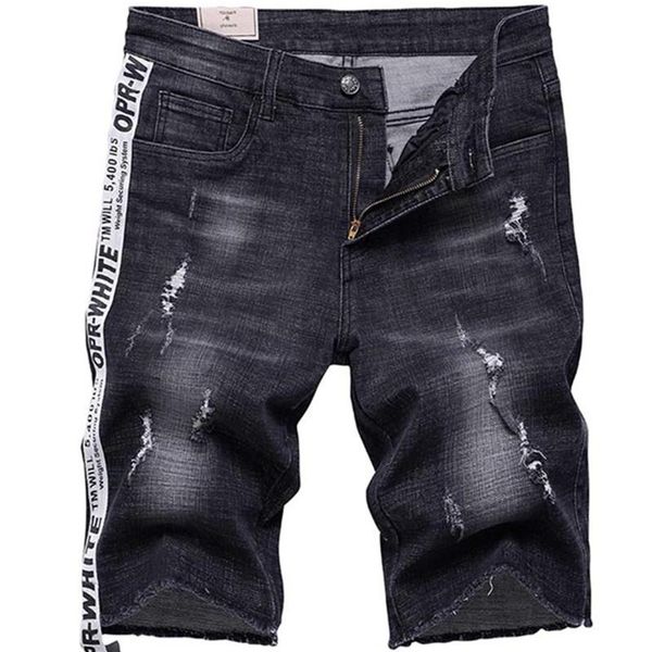 men's summer new jeans shorts plus size fashion designers cotton male slim fit casual knee length hole cowboy shorts, Blue
men's summer new jeans shorts plus size fashion designers cotton male slim fit casual knee length hole cowboy shorts, Blue