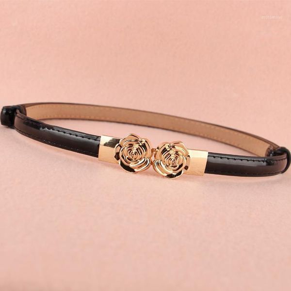 adjust belt women bright gold flower buckle thin belts pu leather female belts for women smooth surface waistband for dress girl1, Black;brown
adjust belt women bright gold flower buckle thin belts pu leather female belts for women smooth surface waistband for dress girl1, Black;brown