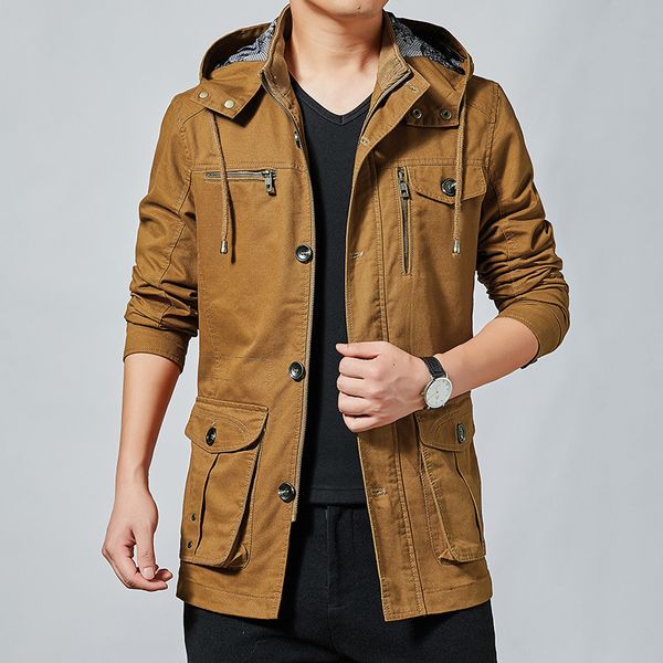 straight thin autumn winter new korean casual loose medium length large size windbreaker men's jacket, Black;brown
straight thin autumn winter new korean casual loose medium length large size windbreaker men's jacket, Black;brown
