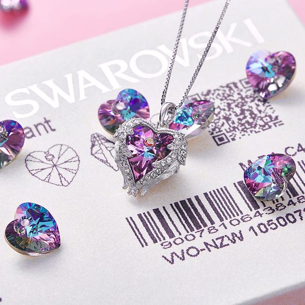 cdyle fashion women 925 sterling silver with purple crystal angel wings heart pendant necklace birthday party gift q1219, Golden;silver
cdyle fashion women 925 sterling silver with purple crystal angel wings heart pendant necklace birthday party gift q1219, Golden;silver
