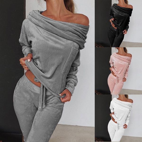 yoga outfits sportswear women casaul two pieces suit off shoulder sweatshirt long sleeve sweatpants running jogging set plus size, White;red
yoga outfits sportswear women casaul two pieces suit off shoulder sweatshirt long sleeve sweatpants running jogging set plus size, White;red