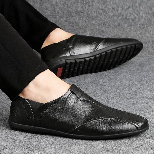 men moccasins genuine leather shoes slip-on soft natural skin loafers business dress shoes comfortable drive flats moccasins a4 #wg8x, Black
men moccasins genuine leather shoes slip-on soft natural skin loafers business dress shoes comfortable drive flats moccasins a4 #wg8x, Black