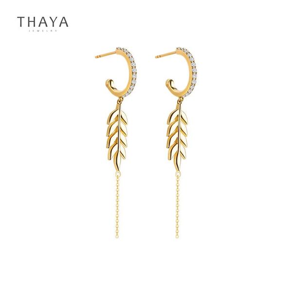 thaya original brand s925 silver wheat earring 14k gold plated earrings zircon charms stud for women girl fine jewelry gift, Golden;silver
thaya original brand s925 silver wheat earring 14k gold plated earrings zircon charms stud for women girl fine jewelry gift, Golden;silver