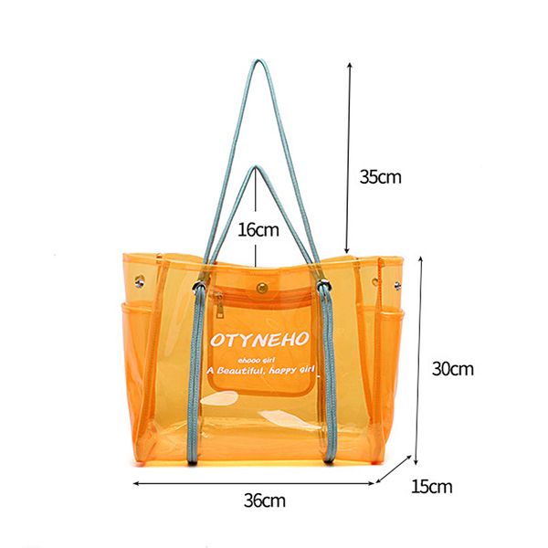 custom logo summer transparent jelly shoulder bag pvc waterproof beach large capacity female tote bag
custom logo summer transparent jelly shoulder bag pvc waterproof beach large capacity female tote bag