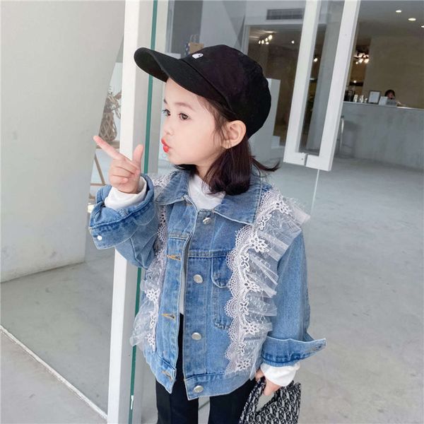 korean clothing 2021 spring new children's jeans girls' foreign sle coat baby lace et, Black
korean clothing 2021 spring new children's jeans girls' foreign sle coat baby lace et, Black