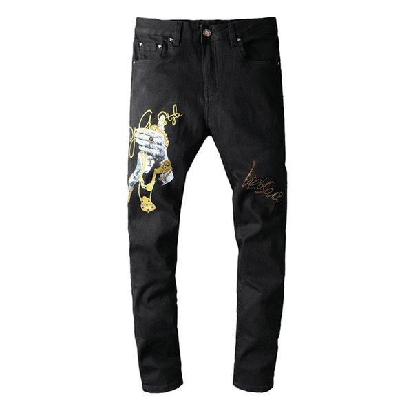 starbags pp jeans original skull german four season popular embroidered casual slim blue elastic pants mid waist
starbags pp jeans original skull german four season popular embroidered casual slim blue elastic pants mid waist