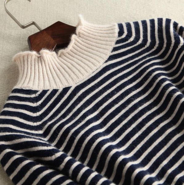 half turtleneck cashmere sweater women jumper 2021 autumn winter knitted pullover clothes pull femme hiver warm sweater, White;black
half turtleneck cashmere sweater women jumper 2021 autumn winter knitted pullover clothes pull femme hiver warm sweater, White;black