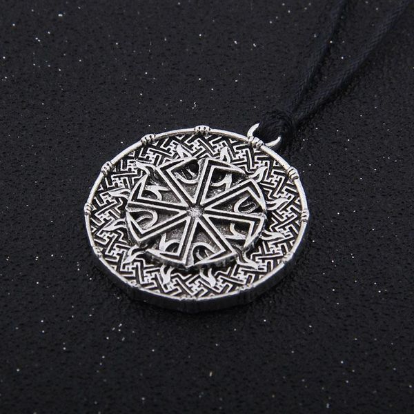 pendant necklaces 2021 kolovrat handmade necklace slavic amulet pagan solar symbol wheel nordic viking men, Silver
pendant necklaces 2021 kolovrat handmade necklace slavic amulet pagan solar symbol wheel nordic viking men, Silver