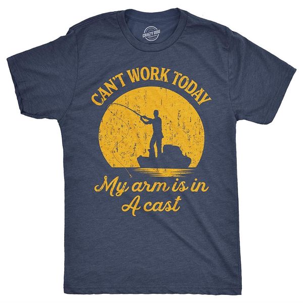 mens can't work today arm is in a cast t shirt funny fathers day fishing tee for guys fashion t-shirt men clothing, White;black
mens can't work today arm is in a cast t shirt funny fathers day fishing tee for guys fashion t-shirt men clothing, White;black