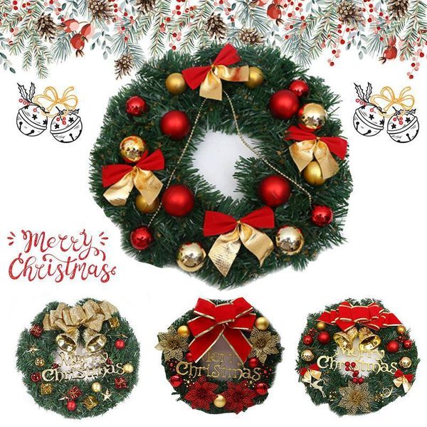 christmas wreath window front door decoration wall hanging artificial pine garland for christmas decoration props ye-
christmas wreath window front door decoration wall hanging artificial pine garland for christmas decoration props ye-