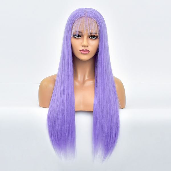 costume accessories synthetic lace front wig long straight purple wigs for black women with baby hair 26inch natural cosplay lace frontal pe, Silver
costume accessories synthetic lace front wig long straight purple wigs for black women with baby hair 26inch natural cosplay lace frontal pe, Silver