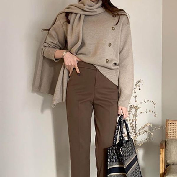 2021 winter elegant soft warm women sweater jumpers korean long sleeve loose casual warm knitting pullovers femme sweater woman, White;black
2021 winter elegant soft warm women sweater jumpers korean long sleeve loose casual warm knitting pullovers femme sweater woman, White;black