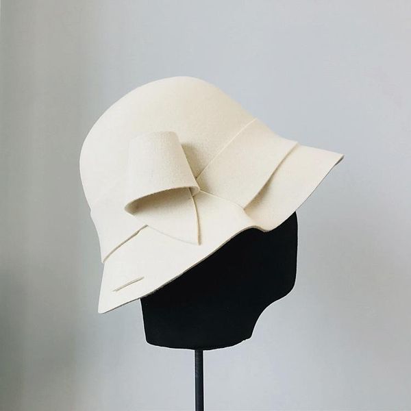 202010-xu-japan style autumn winter formal dinner solid wool bowknot leisure bucket cap women fishermen hat, Blue;gray
202010-xu-japan style autumn winter formal dinner solid wool bowknot leisure bucket cap women fishermen hat, Blue;gray