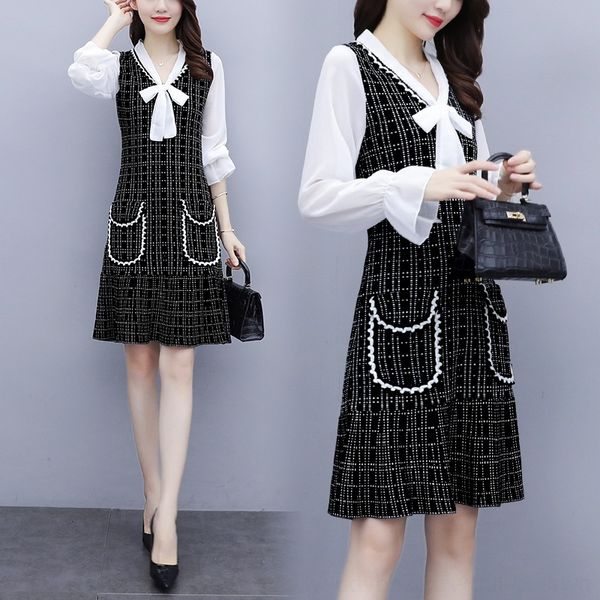 ahpuu large size women's long-sleeved and age-reducing dress western autumn new fat mm 2020 style slimming fashion dress zh6gb, Black;gray
ahpuu large size women's long-sleeved and age-reducing dress western autumn new fat mm 2020 style slimming fashion dress zh6gb, Black;gray