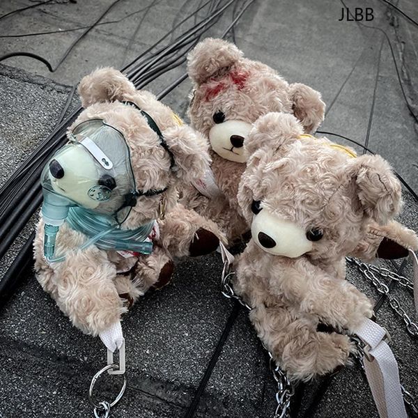 funny sling bag horror dark fashion sick bear plush toys cross body bag
funny sling bag horror dark fashion sick bear plush toys cross body bag