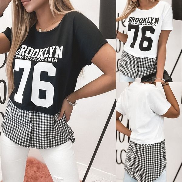 rxvg7 t-shirt new coat women's 2020 clothing no76 printed stitching plaid t-shirt for women n8ptk, White
rxvg7 t-shirt new coat women's 2020 clothing no76 printed stitching plaid t-shirt for women n8ptk, White