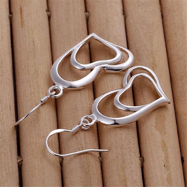 cute double heart lovely silver color earrings selling fashion jewelry girls valentine's day gift h bbypqp, Golden
cute double heart lovely silver color earrings selling fashion jewelry girls valentine's day gift h bbypqp, Golden