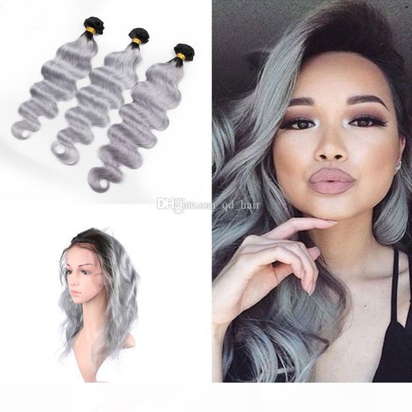 silver grey ombre pre plucked 360 frontal closure with weaves two tone 1b grey ombre malaysian body wave hair 3 bundles with frontal, Black;brown
silver grey ombre pre plucked 360 frontal closure with weaves two tone 1b grey ombre malaysian body wave hair 3 bundles with frontal, Black;brown