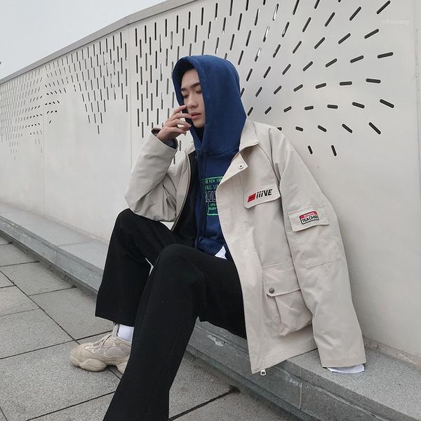 men's jackets 2021 hong kong style spring korean version of the trend coat men's chic loose casual tooling jacket black / beige/ar, Black;brown
men's jackets 2021 hong kong style spring korean version of the trend coat men's chic loose casual tooling jacket black / beige/ar, Black;brown