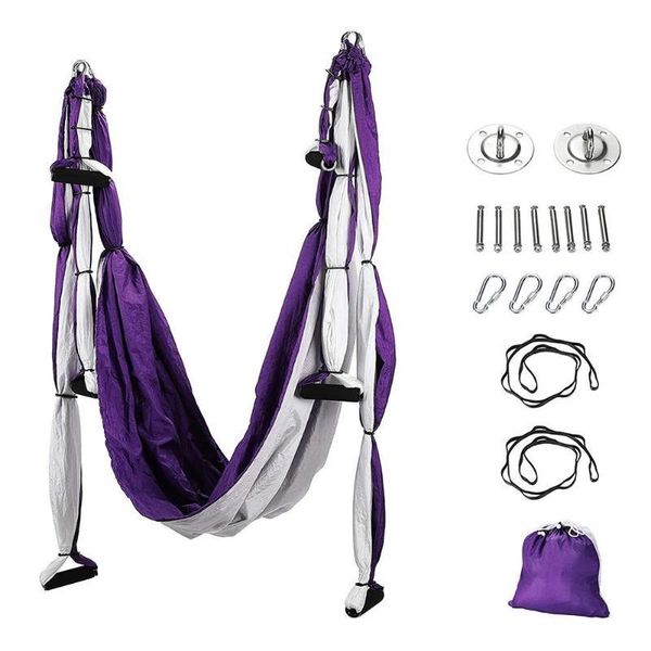 anti-gravity yoga hammock aerial swing set sling kit extension straps and carabiner beginners fitness kg-4
anti-gravity yoga hammock aerial swing set sling kit extension straps and carabiner beginners fitness kg-4