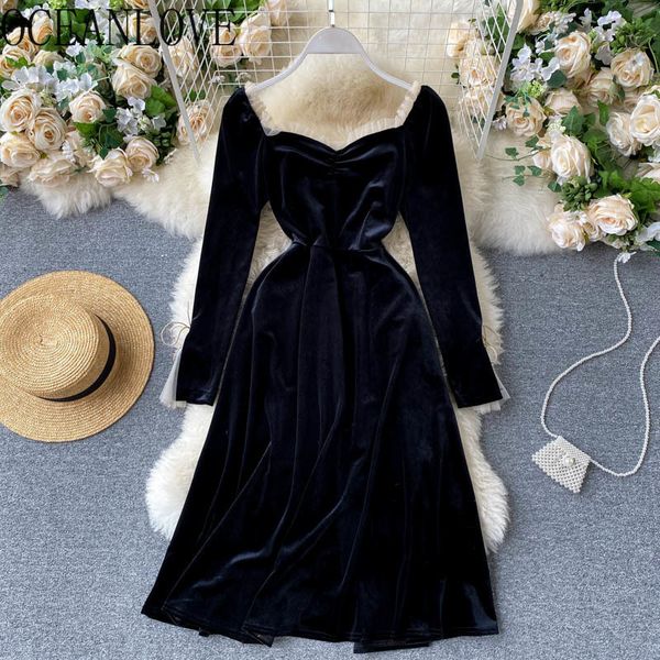 oceanlove vestidos velour black soilid a-line evening party dresses women elegant square neck long dresses autumn winter 18583 201125, Black;gray
oceanlove vestidos velour black soilid a-line evening party dresses women elegant square neck long dresses autumn winter 18583 201125, Black;gray