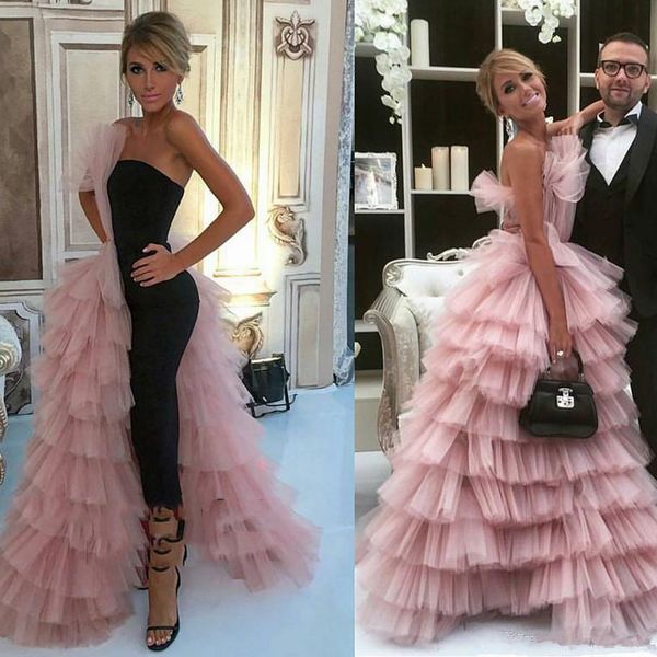 black pink prom dresses 2021 modest overskirt tulle pleats jumpsuit custom made ruffles floor length tulle formal evening party gowns
black pink prom dresses 2021 modest overskirt tulle pleats jumpsuit custom made ruffles floor length tulle formal evening party gowns