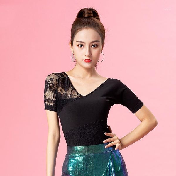 2019 new standard ballroom latin dance v neck short sleeved women cha cha samba performance/practice dancewear dl36261, Black;red
2019 new standard ballroom latin dance v neck short sleeved women cha cha samba performance/practice dancewear dl36261, Black;red