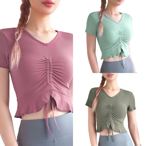 aerpv women's summer navel sports clothes yoga clothesfitness short-sleeved quick-drying breathable stretch slimming yoga clothes oc
aerpv women's summer navel sports clothes yoga clothesfitness short-sleeved quick-drying breathable stretch slimming yoga clothes oc