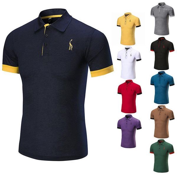 2019 new men shirt male short sleeve fashion casual slim deer embroidery breathable polos lapel business1, White;black
2019 new men shirt male short sleeve fashion casual slim deer embroidery breathable polos lapel business1, White;black