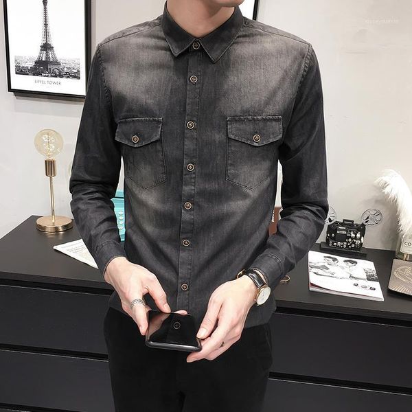 2018 new cotton mens shirts long sleeve slim fit casual social men's shirts brand quality autumn single breasted blouse homme1, White;black
2018 new cotton mens shirts long sleeve slim fit casual social men's shirts brand quality autumn single breasted blouse homme1, White;black