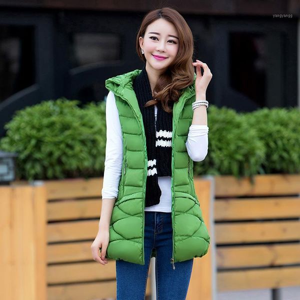 winter women long waistcoat 2019 autumn winter solid hooded thicken warm vest coat casual sleeveless coat for female1, Black;white
winter women long waistcoat 2019 autumn winter solid hooded thicken warm vest coat casual sleeveless coat for female1, Black;white