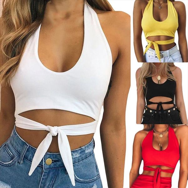 halter backless for women off shoulder sleeveless u collar crop women knotted short summer tank top, White
halter backless for women off shoulder sleeveless u collar crop women knotted short summer tank top, White