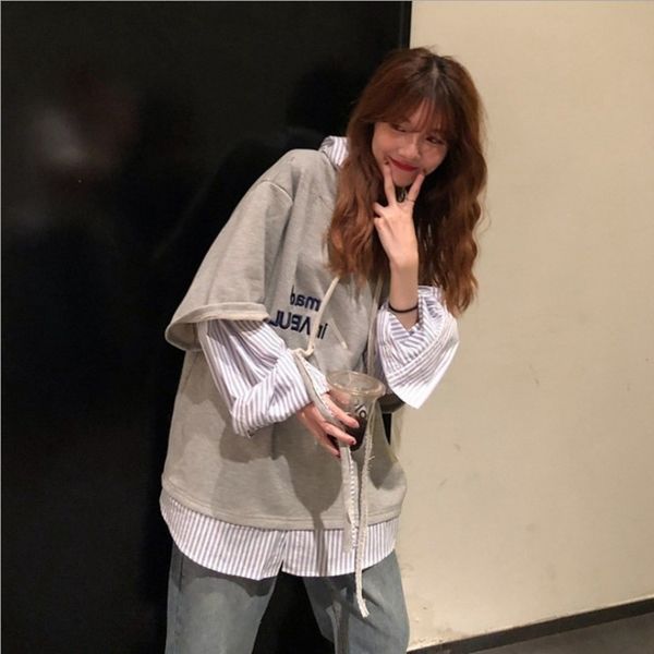 aqxue pullover early autumn new loose style long sleeve pulloversweater pullover hooded sweater women's korean slimming thin 2020 embro, Black
aqxue pullover early autumn new loose style long sleeve pulloversweater pullover hooded sweater women's korean slimming thin 2020 embro, Black