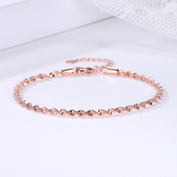 double fair smooth exquisite trendy wave twisted grain bracelet for women rose & white gold color fashion jewelry gift kbh064, Black
double fair smooth exquisite trendy wave twisted grain bracelet for women rose & white gold color fashion jewelry gift kbh064, Black