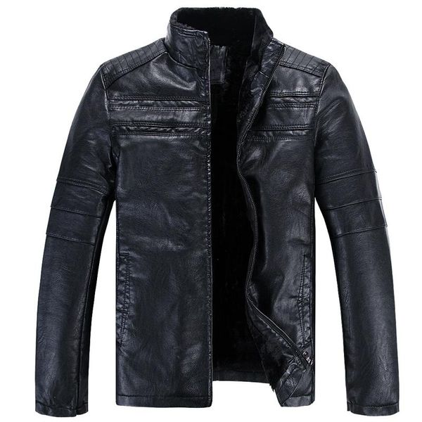men's fur & faux russian warm mens coat vintage casual streewear winter style mans leather jacket overcoat velvet clothing a867, Black
men's fur & faux russian warm mens coat vintage casual streewear winter style mans leather jacket overcoat velvet clothing a867, Black