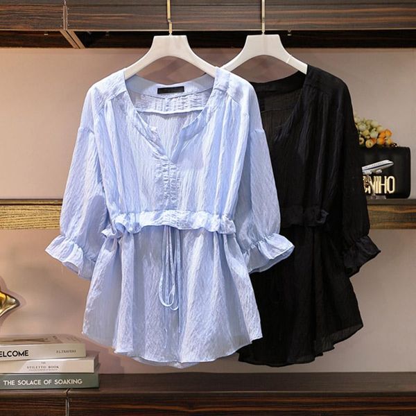 l-5xl autumn women slim blouses shirts black blue v-neck slim shirts female plus big size spring summer 2020, White
l-5xl autumn women slim blouses shirts black blue v-neck slim shirts female plus big size spring summer 2020, White