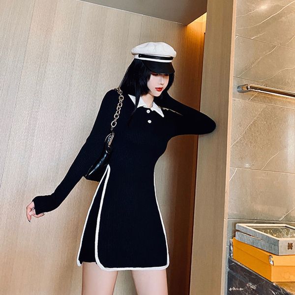 new 2021 long sleeved sleeve of vintage black female clothes by polo collar shirt dressed mujer harajuku y283 hx3s 3625, Black;gray
new 2021 long sleeved sleeve of vintage black female clothes by polo collar shirt dressed mujer harajuku y283 hx3s 3625, Black;gray