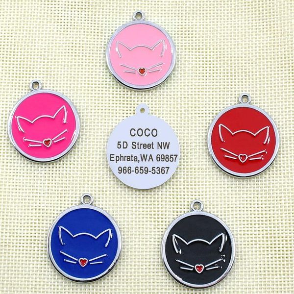 custom cat id tag personalized cat name tag pendant collar engraved cats kitten name plate accessories paw round glit sqcdcr
custom cat id tag personalized cat name tag pendant collar engraved cats kitten name plate accessories paw round glit sqcdcr