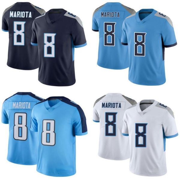 men #8 marcus mariota men's women youth jersey, Black;red