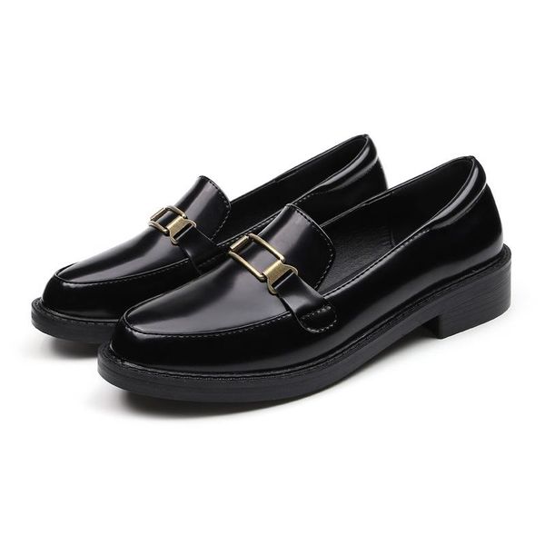 2020 spring and autumn british style leather shoes women's shoes trendy all-match black peas flat keel thin
2020 spring and autumn british style leather shoes women's shoes trendy all-match black peas flat keel thin