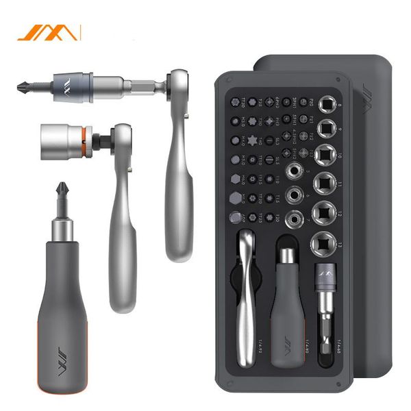 

jimi 41 in 1 screwdriver s2 magnetic bits ratchet wrench screwdrivers kit diy household repair tool