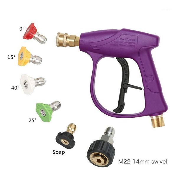car cleaning tools high pressure washing auto washer-gun,5 power washer quick connect nozzles tips,m22 14 swivel 3/8 inch plug,3000 psi,purp
car cleaning tools high pressure washing auto washer-gun,5 power washer quick connect nozzles tips,m22 14 swivel 3/8 inch plug,3000 psi,purp