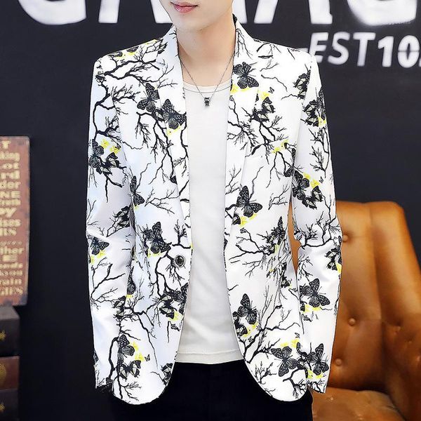 men's suits & blazers spring 2021 men's printing flower butterfly piece suit young fashion leisure party joker suit1, White;black
men's suits & blazers spring 2021 men's printing flower butterfly piece suit young fashion leisure party joker suit1, White;black