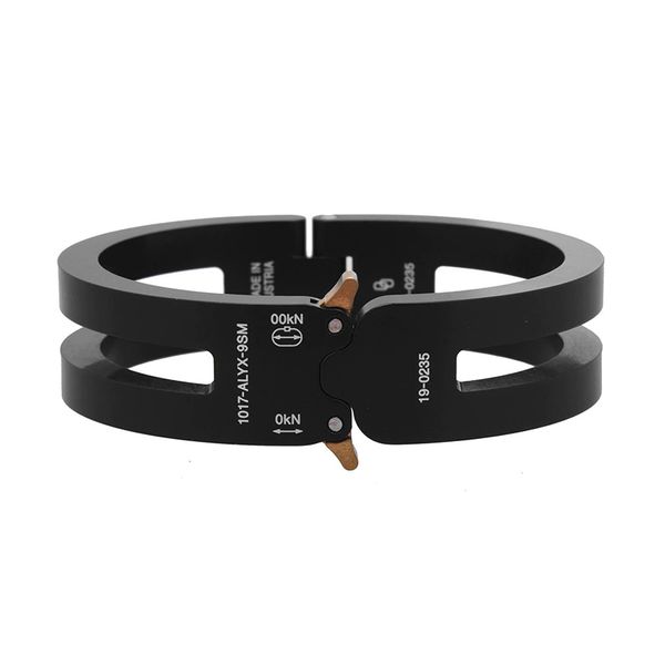 stainless steel buckle cuff bangle 1017 alyx 9sm rollercoaster hinge clasp bracelet for women men bg0053, Black
stainless steel buckle cuff bangle 1017 alyx 9sm rollercoaster hinge clasp bracelet for women men bg0053, Black