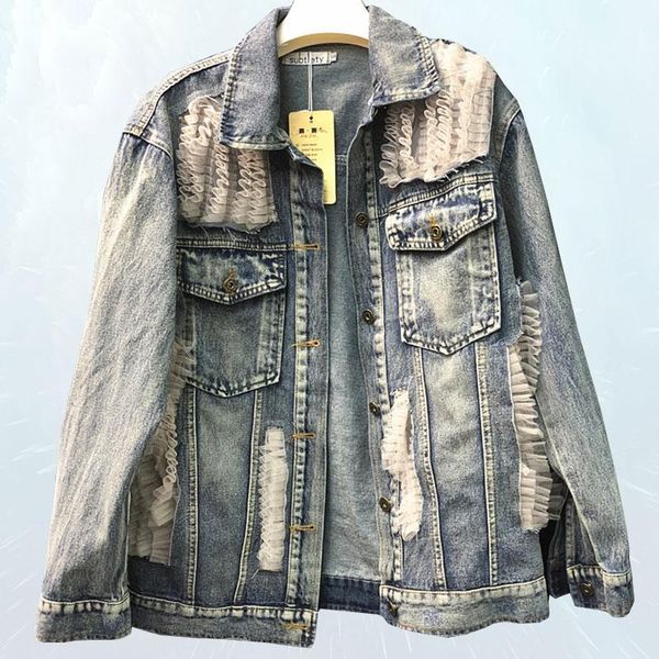 2019 spring autumn jacket women aging bud silk screen yarn stitching denim jacket loose washed retro casual jean outwear sl1711, Black;brown
2019 spring autumn jacket women aging bud silk screen yarn stitching denim jacket loose washed retro casual jean outwear sl1711, Black;brown