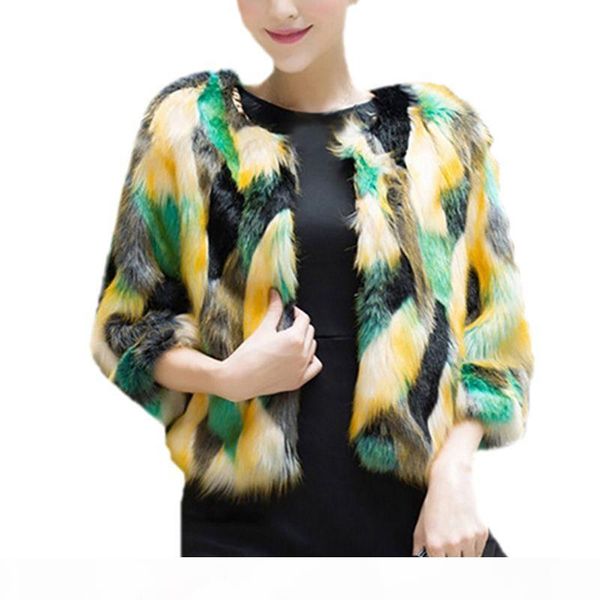 colorful faux fur coat women 2020 new winter fashion warm chic jacket cardigan outerwear for party club cocktail arrival, Black
colorful faux fur coat women 2020 new winter fashion warm chic jacket cardigan outerwear for party club cocktail arrival, Black