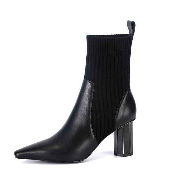 2021 mulheres couro genuno tornozelo elegante nova moda saltos altos apontou toe sapatos mulher escritrio outono inverno botas 1av4, Black
2021 mulheres couro genuno tornozelo elegante nova moda saltos altos apontou toe sapatos mulher escritrio outono inverno botas 1av4, Black