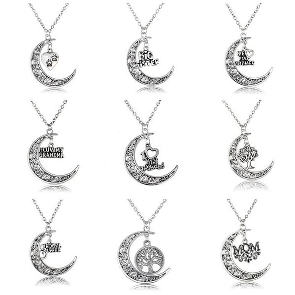 fashion moon sister grandma pendant necklace christmas gift gsfn042 (with chain) mix order 20 pieces a lot, Silver
fashion moon sister grandma pendant necklace christmas gift gsfn042 (with chain) mix order 20 pieces a lot, Silver