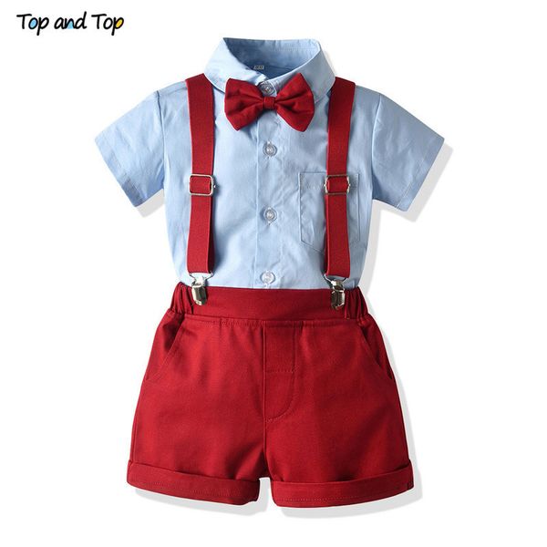 and newborn baby boy gentleman clothes set short sleeve bowtie shirt +suspenders shorts outfits infant formal suit t200706, White
and newborn baby boy gentleman clothes set short sleeve bowtie shirt +suspenders shorts outfits infant formal suit t200706, White